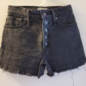 Madewell Black Denim Shorts